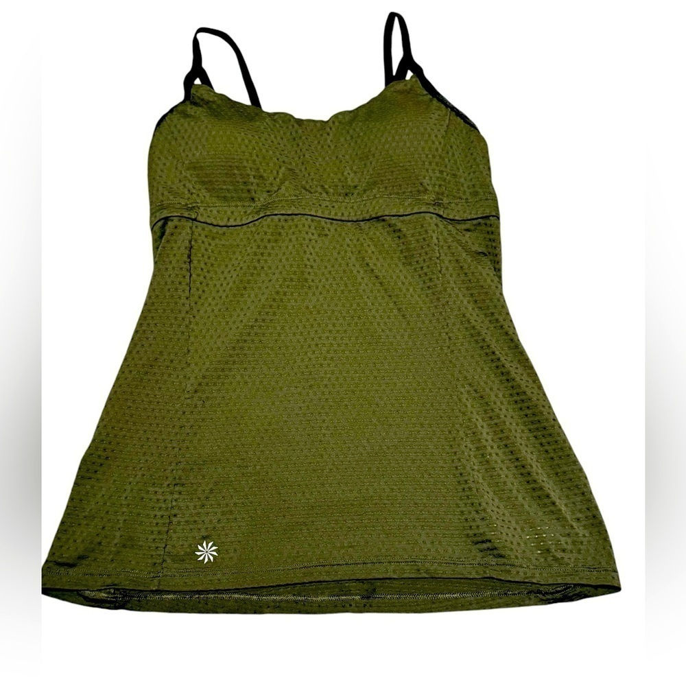 Athleta Tank Top Size Small Olive Green Workout Running Outdoors
